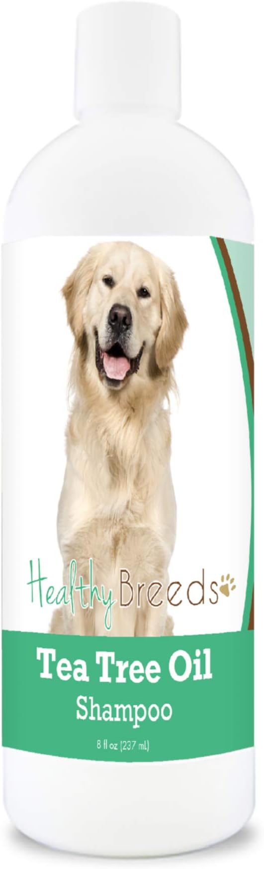 Healthy Breeds Golden Retriever Tea Tree Oil Shampoo – Formulated for Dry, Irritated Skin – Reduce Dandruff – Wintergreen Scent – 8 oz