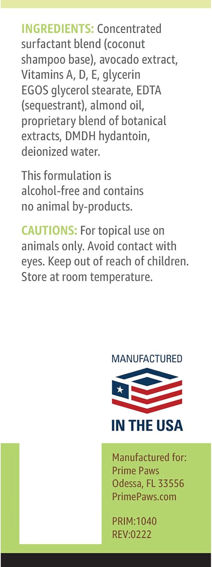 Avocado Herbal Shampoo for Dogs - Nourishing Dog Shampoo for Itchy Skin Helps Reduce Shedding - Address Dandruff & Exfoliate Dry Skin - Moisturizing Formula Soothes Irritated Skin - 16 Oz.