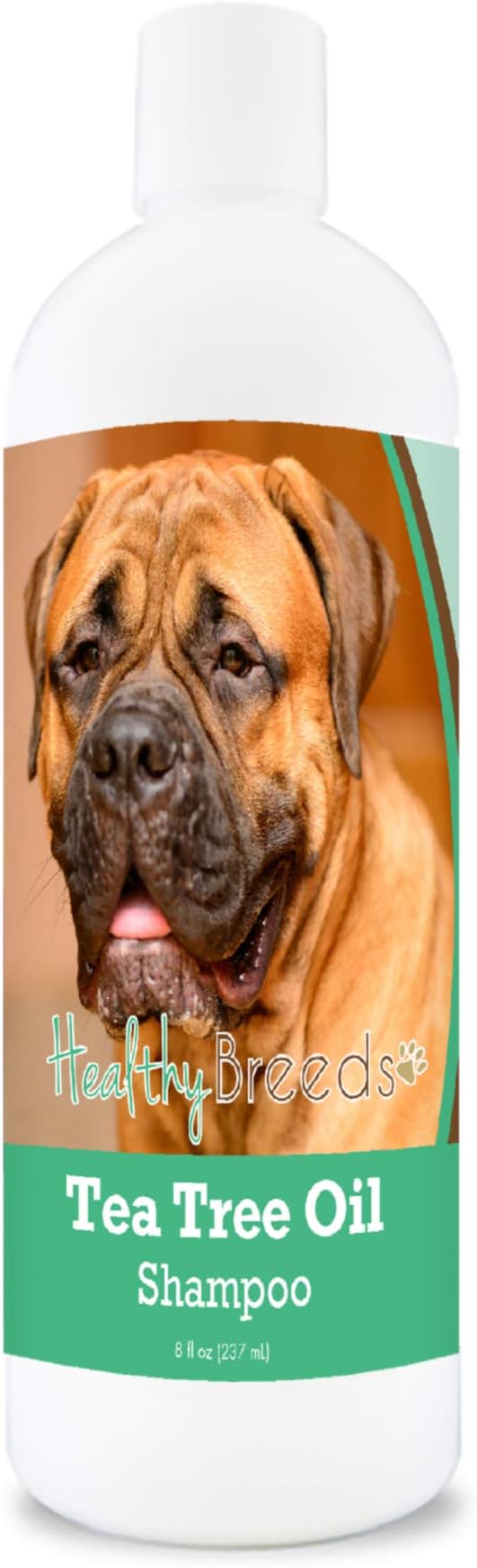 Healthy Breeds Bullmastiff Tea Tree Oil Shampoo – Formulated for Dry, Irritated Skin – Reduce Dandruff – Wintergreen Scent – 8 oz