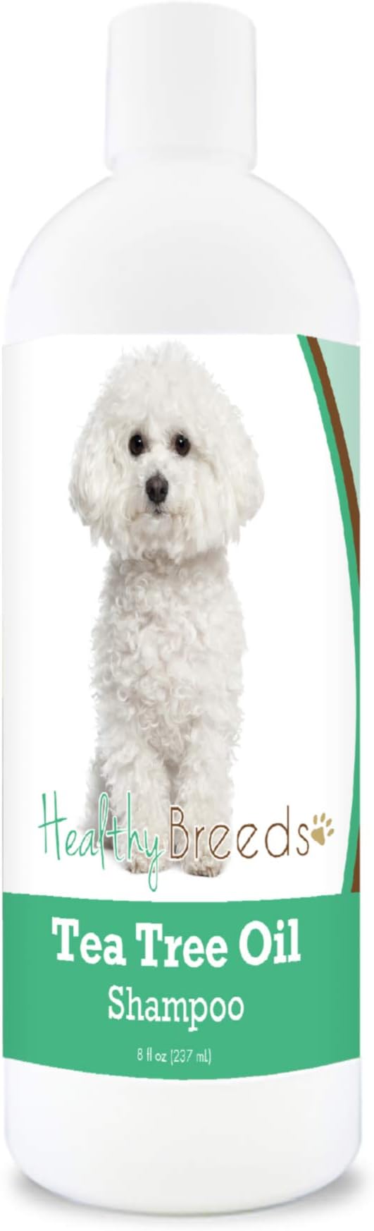 Healthy Breeds Bichon Frise Tea Tree Oil Shampoo – Formulated for Dry, Irritated Skin – Reduce Dandruff – Wintergreen Scent – 8 oz
