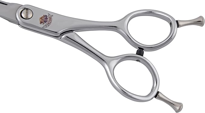 6.25” Contour Curved Shear Pet Dog Grooming Scissors, Patent Grip Design, Easy Adjust, Japanese 440C Tempered Steel, Lightweight, Professional Dog Scissors For Dog Grooming