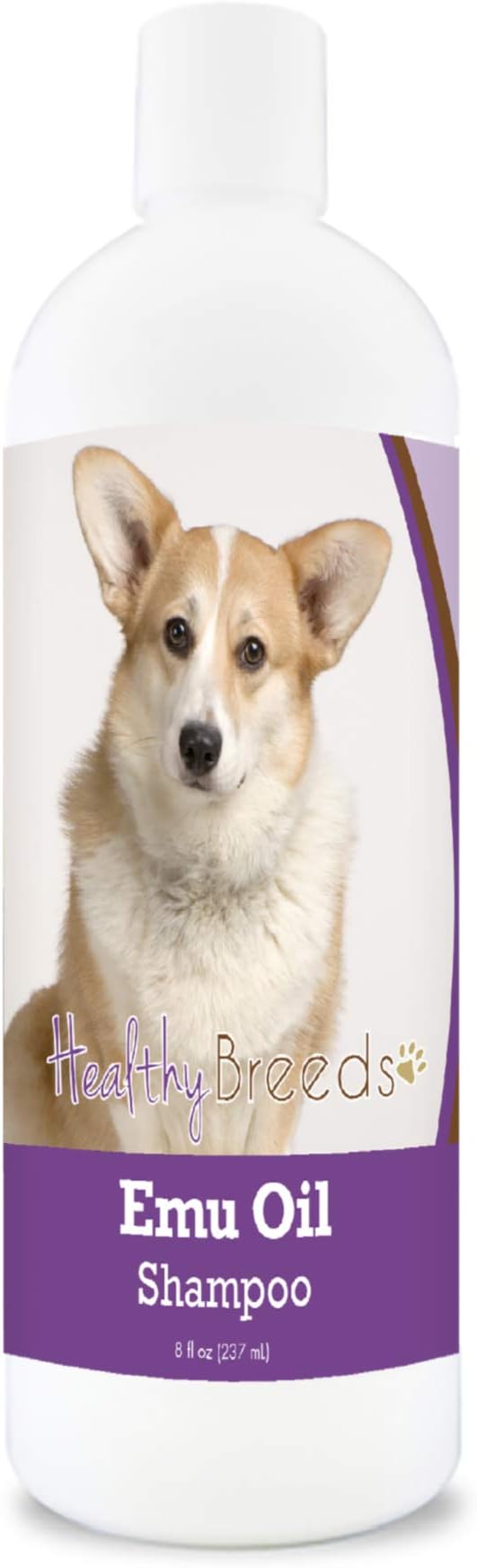 Healthy Breeds Cardigan Welsh Corgi Emu Oil Shampoo - Gentle Cleanser That Provides Soothing Relief of Inflammation While Restoring Moisture Balance - Fruity Scent - 8 oz