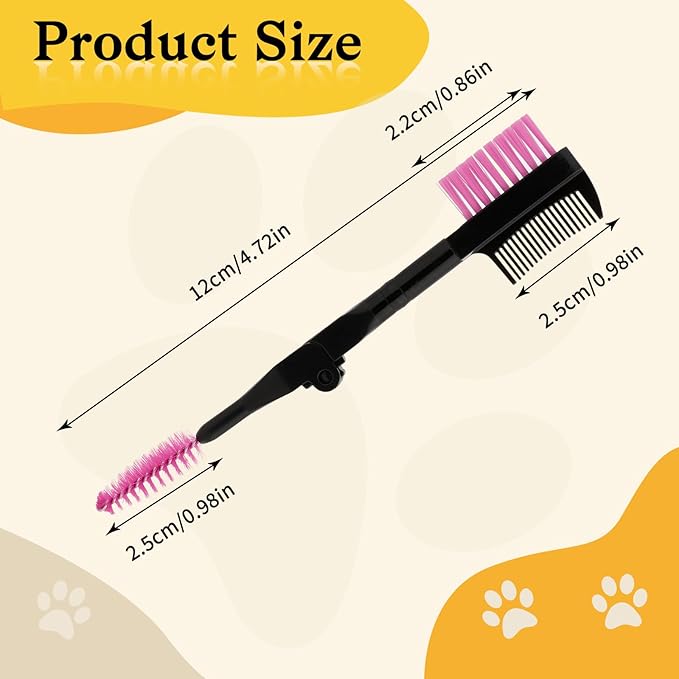 3 Pcs Dog Grooming Set - Tear Stain and Eye Cleaning Combs for Small Pets, Removing Crust, Mucus, and Flea Debris