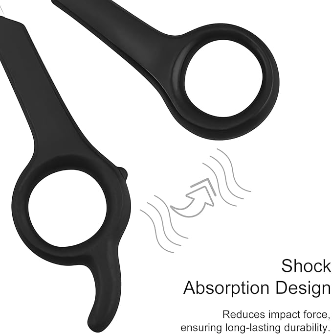 Pet Grooming Scissors Set for Body & Facial Trimming, Durable Stainless Steel Blades with Rounded Tips, Lightweight Shears for Dogs & Cats, Suitable for All Hair Types