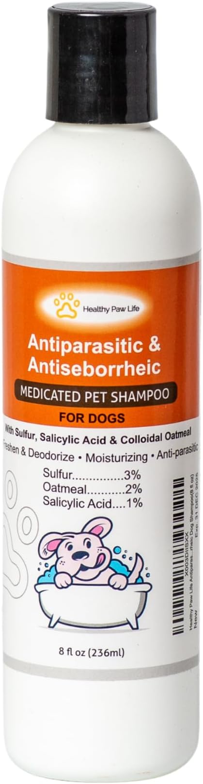 Antiparasitic & Antiseborrheic Dog Shampoo (8 fl oz)