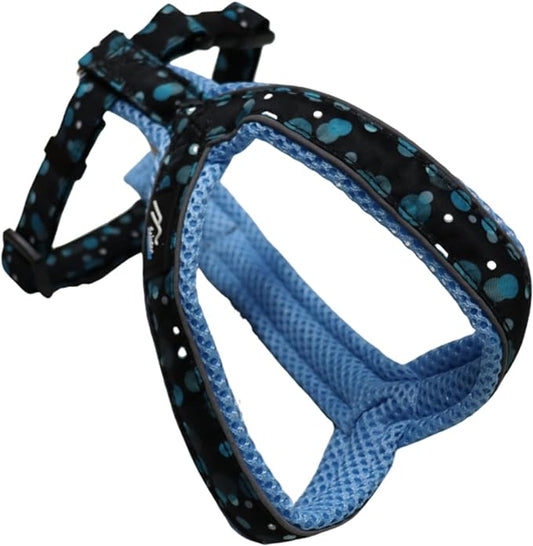 Hakusan Y Harness Dot - Dot Pattern Mesh Harness (45, Sky Blue)