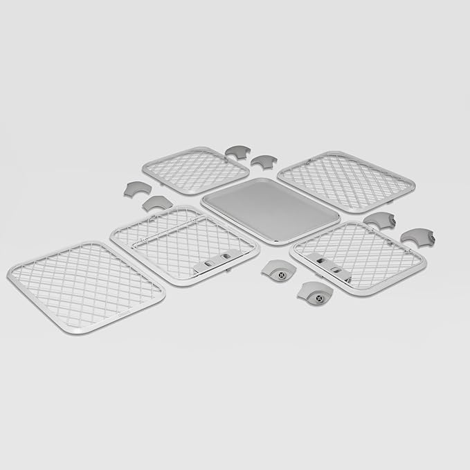 DIGGS Evolv Dog Crate - Slim, Durable Dog Kennel with Removable Ceiling Panel and Modular Design - Safe, Stylish, and Convenient (Ash, Extra Large)