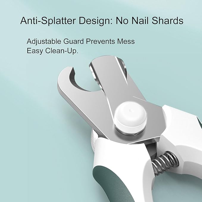 Cat Nail Clippers, EliaValth LED Dog Nail Clippers, Dog Nail Trimmers, Nail Grinder and Toenail Clippers for Thick Nails, Grooming Tool with Ergonomic Handle, Suitable for Small and Large Pets Yellow