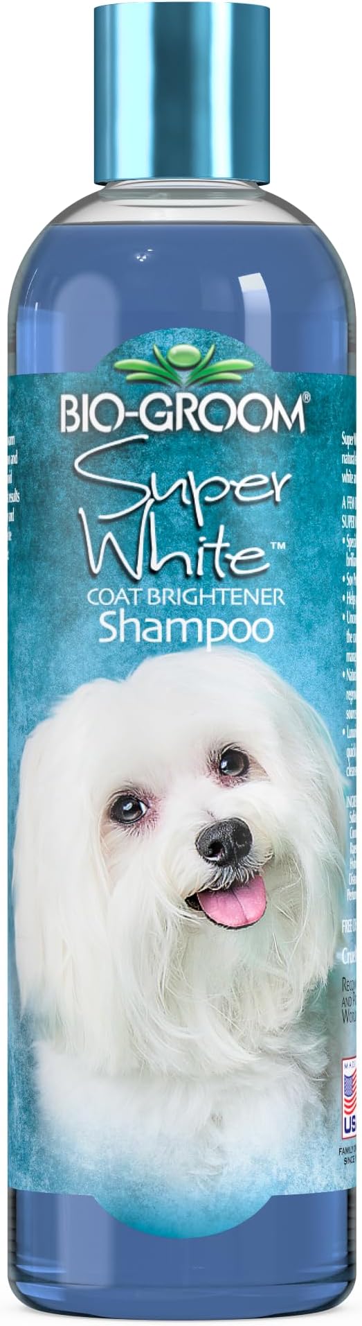 Bio-Groom Super Whitening Dog Shampoo - Whitening Pet Shampoo, Dog Bathing Supplies, Puppy Wash, Grooming Supplies, Cruelty-Free - 12 fl oz 1-Pack