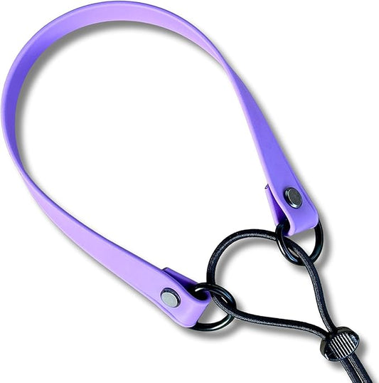 Waterproof E-Collar Replacement Strap Dog Collar for Invisible Fence/ecollar - Easy On Bungee (3/4" Wide, Light Purple)