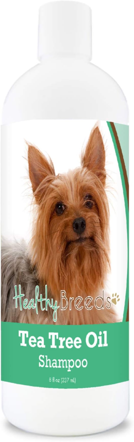 Healthy Breeds Silky Terrier Tea Tree Oil Shampoo – Formulated for Dry, Irritated Skin – Reduce Dandruff – Wintergreen Scent – 8 oz