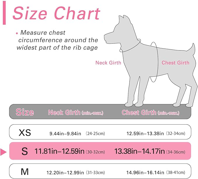 Dog Harness for Small Dogs, Small Dog Harness and Leash Set, Honeycomb Grid, Reflective Lightweight Harness & Anti-Twist Pet Lead,Dog Harness(Multi Color, Size: XS-S-M) (S, Pink)