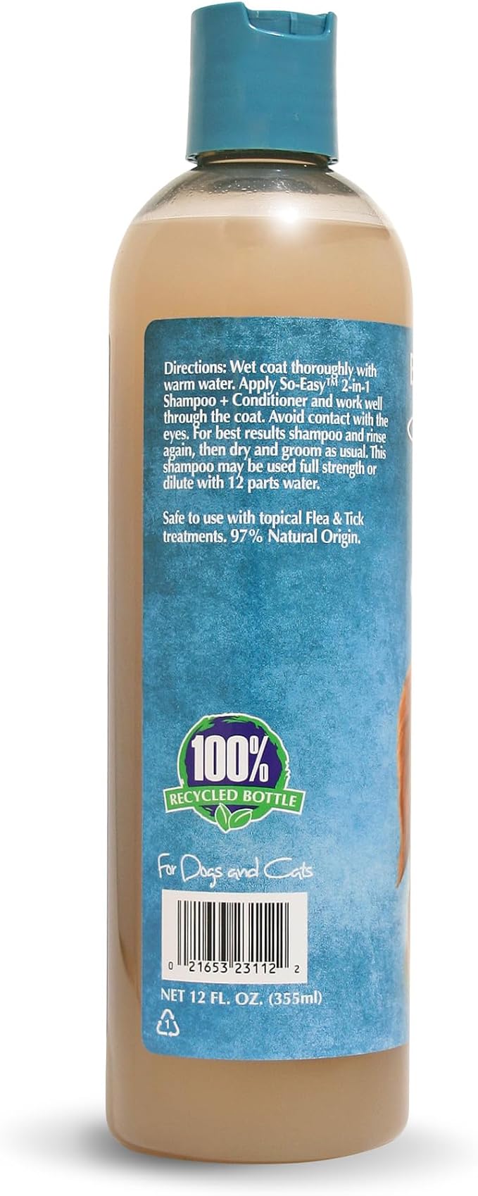Bio-Groom So Easy 2 in 1 Shampoo & Conditioner - Dog & Puppy Shampoo and Conditioner, Detangling Dog Wash for Grooming, Soap Free, 12:1 Concentration - Refreshing Fruit Scent, 12 fl oz