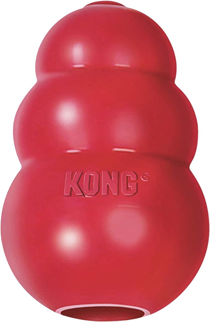 KONG Classic Stuffable Dog Toy - Fetch & Chew Toy for Dogs - Treat-Filling Capabilities & Erratic Bounce for Extended Play Time - Durable Natural Rubber Material - for Extra Small Dogs
