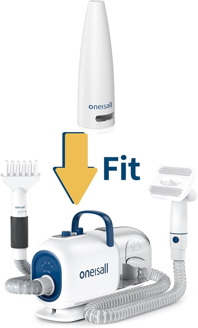 oneisall Replacement Round Nozzle for BM1 Dog Grooming Vacuum Blow Dryer and Clippers