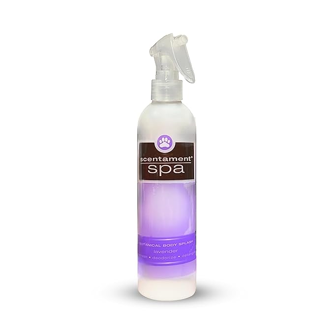 Best Shot Scentament Spa Botanical Body Splash, Body Spray for Pets, Cat and Dog Cologne Spray, Lavender Aloe, 8 Oz.