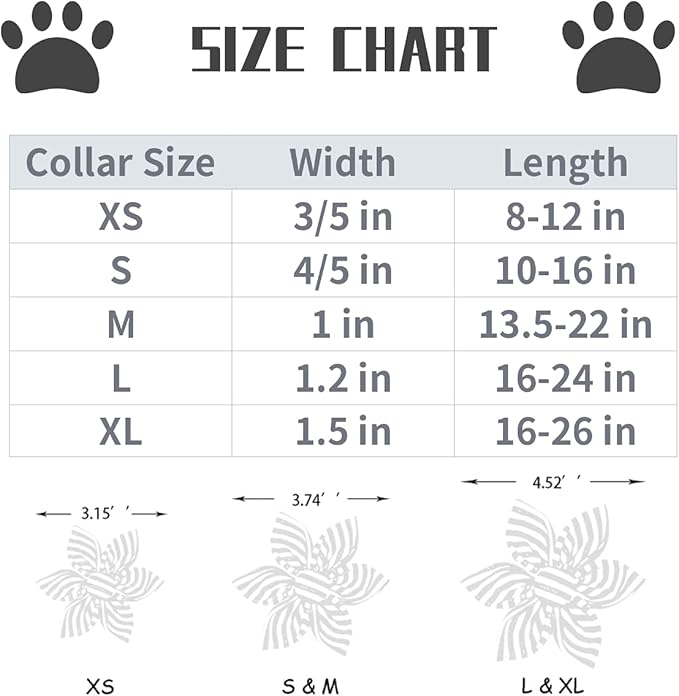 Lionet Paws Rainbow Female Dog Collar with Flower, Soft and Comfortable Adjustable LGBT Pride Collar for Puppies and Cats, XS, Neck 8-12 inches