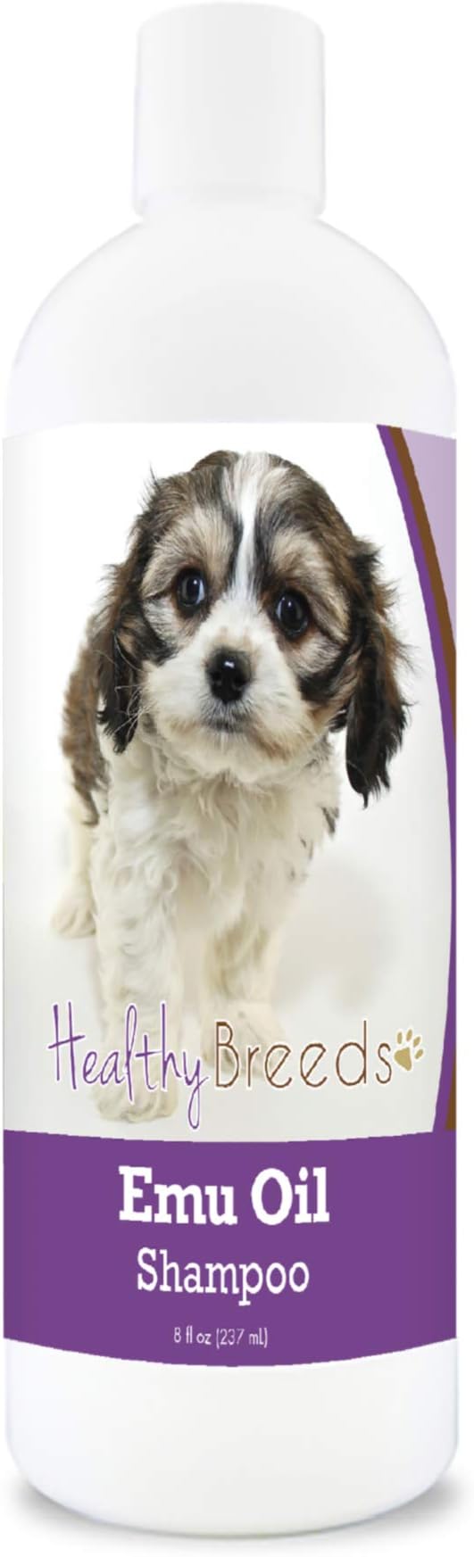 Healthy Breeds Cavachon Emu Oil Shampoo - Gentle Cleanser That Provides Soothing Relief of Inflammation While Restoring Moisture Balance - Fruity Scent - 8 oz
