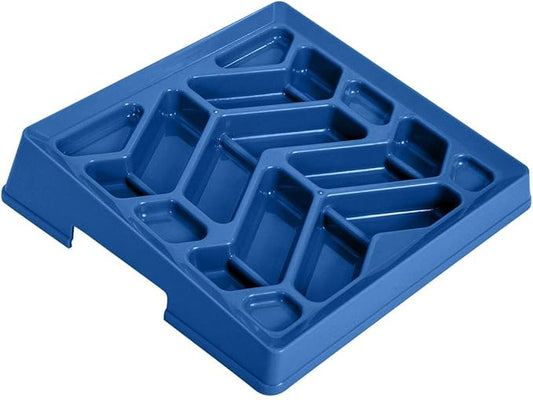 Leash Boss Slow Feeder Dog Bowl for Flat Face Breeds, Tilted Slow Feed Bowl for Dogs & Cats, Slanted Maze Food Bowl for French Bulldogs, Pugs, Boston Terriers, Flat Face Dog Bowls Large, Small Breed