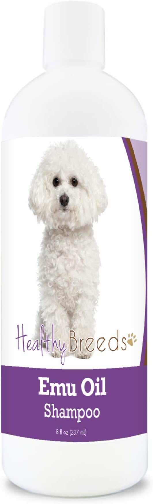 Healthy Breeds Bichon Frise Emu Oil Shampoo - Gentle Cleanser That Provides Soothing Relief of Inflammation While Restoring Moisture Balance - Fruity Scent - 8 oz