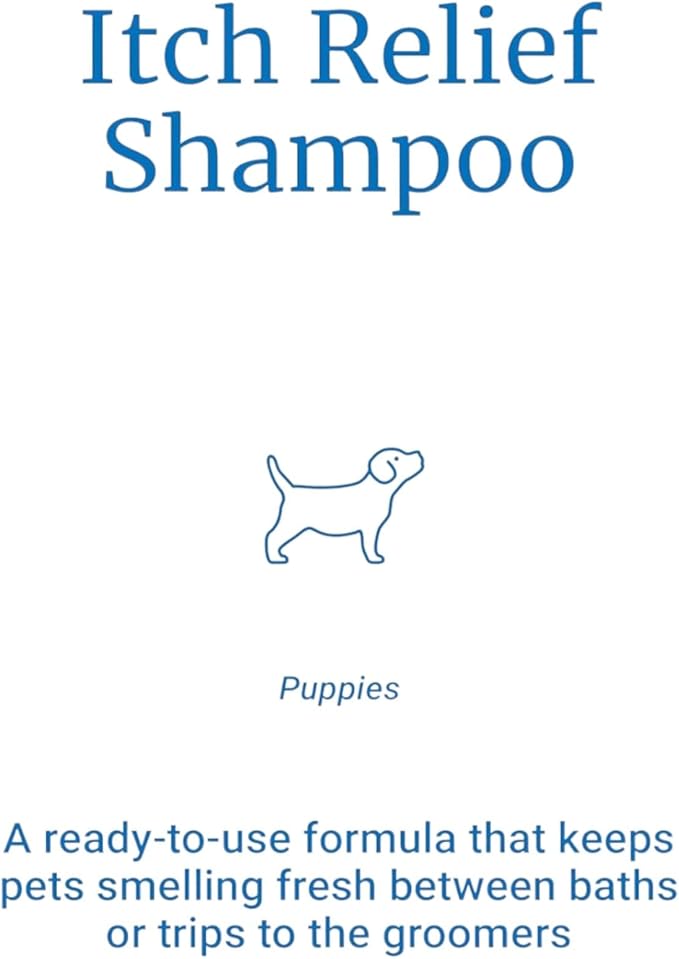 PetAg Fresh 'n Clean Itch Relief Shampoo - Rain Shower Fresh Scent Dog Shampoo - Instant Relief for Dry & Irritated Skin - 18 fl oz