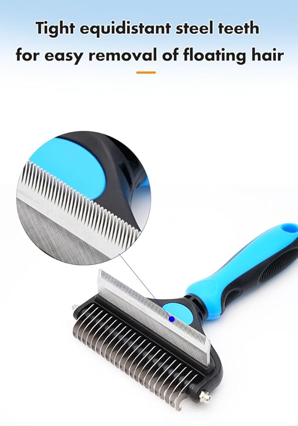 ANTNX 6-piece pet grooming and cleaning set Hair removal comb with pet nail clippers and file Pet gloves for dogs and cats