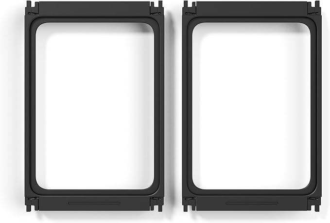 Dog Playpen, 24" Acrylic Plastic Pet Playpen with Door, Puppy Playpen, Indoor Dog Pen, Foldable, Customizable, Black 2 PCS