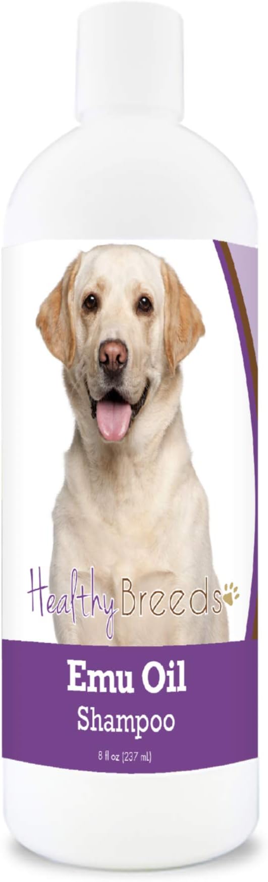 Healthy Breeds Labrador Retriever Emu Oil Shampoo - Gentle Cleanser That Provides Soothing Relief of Inflammation While Restoring Moisture Balance - Fruity Scent - 8 oz