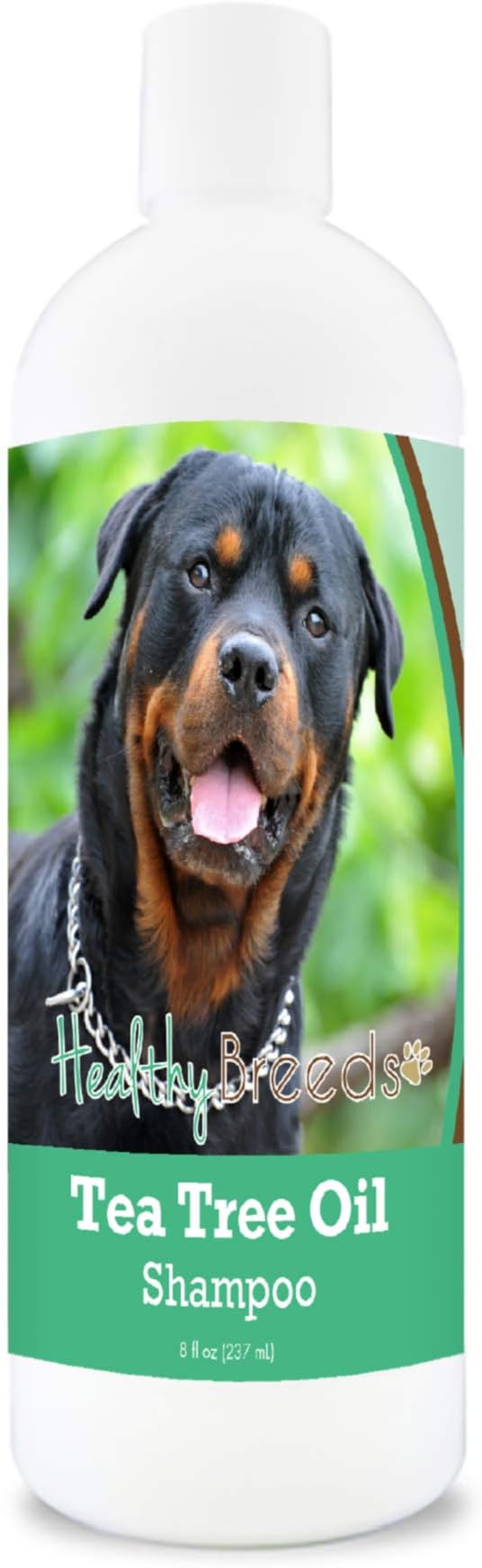 Healthy Breeds Rottweiler Tea Tree Oil Shampoo – Formulated for Dry, Irritated Skin – Reduce Dandruff – Wintergreen Scent – 8 oz