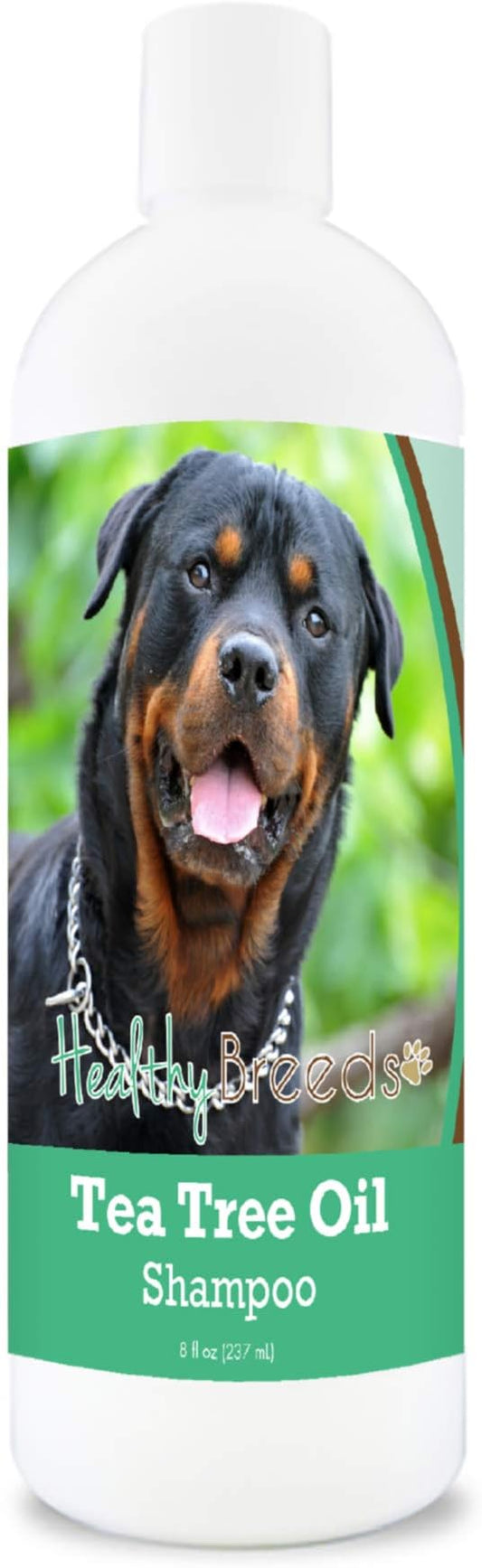 Healthy Breeds Rottweiler Tea Tree Oil Shampoo – Formulated for Dry, Irritated Skin – Reduce Dandruff – Wintergreen Scent – 8 oz