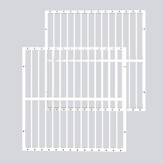 Dog Playpen - 32" Height Dog Pen, Heavy Duty Puppy Pen with Door, Safe & Sturdy, Easy Assemble for Indoor/Outdoor Pet Playpen (2 Panels, White)