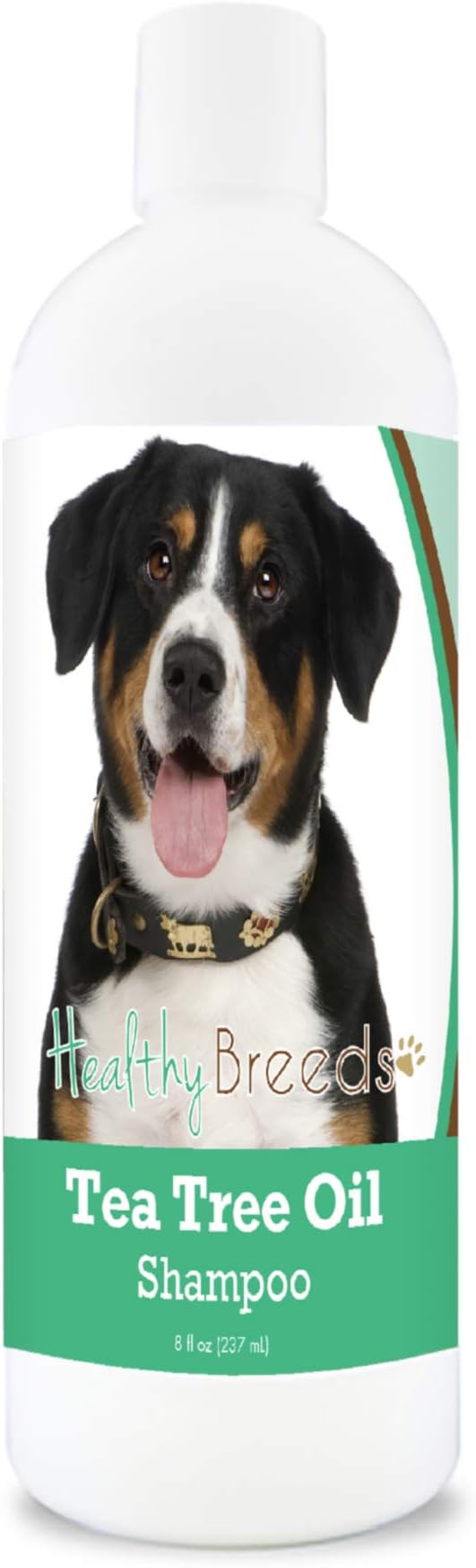 Healthy Breeds Entlebucher Mountain Dog Tea Tree Oil Shampoo – Formulated for Dry, Irritated Skin – Reduce Dandruff – Wintergreen Scent – 8 oz