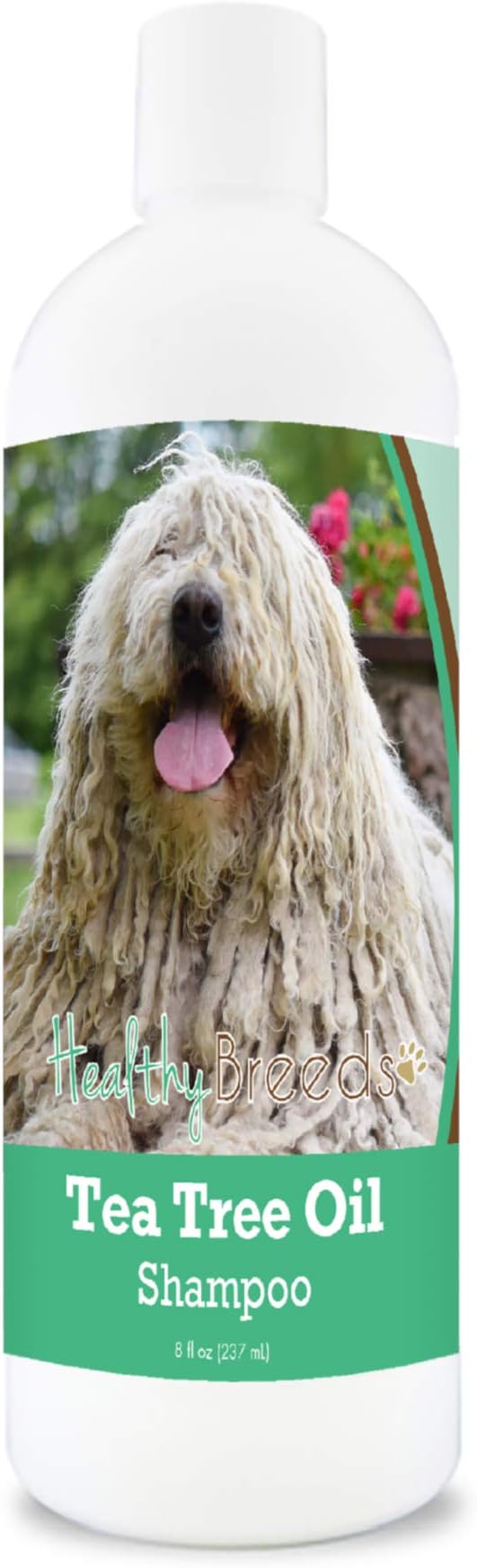 Healthy Breeds Komondorok Tea Tree Oil Shampoo – Formulated for Dry, Irritated Skin – Reduce Dandruff – Wintergreen Scent – 8 oz