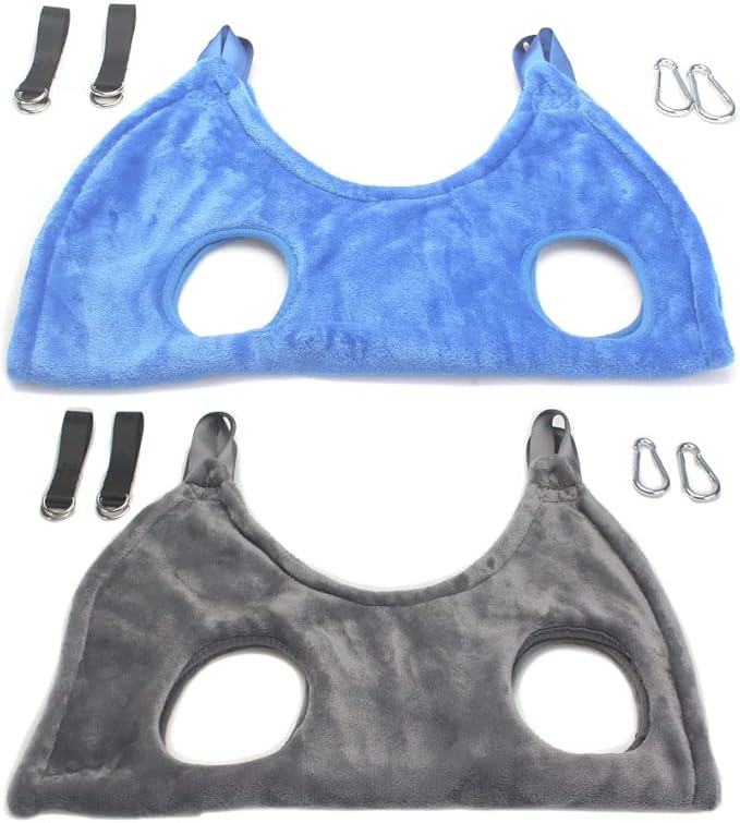 Pet Grooming Hammock Dogs Cats Clipping Sling Hanging Harness for Ear Care Kit Nail Trimming Bag,Pack of 2 (S)