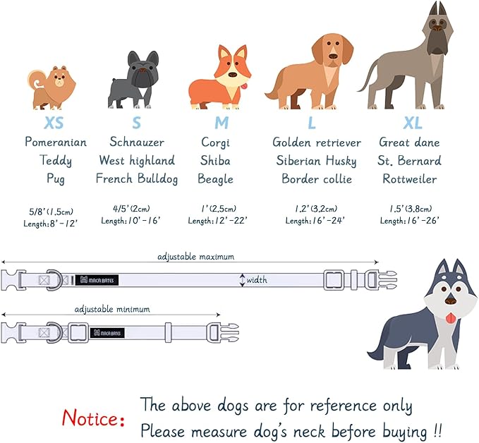 Maca Bates Plaid Blue Dog Collar with Checkered Bow Bowtie for Grid Dogs Bows Tie Adjustable Breakaway Collars Birthday Gift Colar for Small Medium Large XL Girl Boy Male Female Puppy Pets