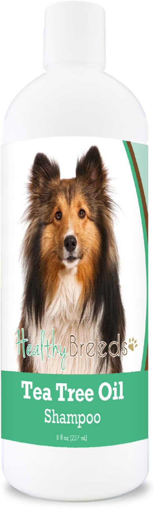 Healthy Breeds Shetland Sheepdog Tea Tree Oil Shampoo – Formulated for Dry, Irritated Skin – Reduce Dandruff – Wintergreen Scent – 8 oz