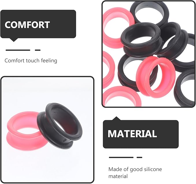 Finger Inserts 10pcs Silicone Ring Thumb Grips Dog Clippers Professional Beauty Tools + Accessories Pet Shears Finger Rings Grooming Grips Shear Ring