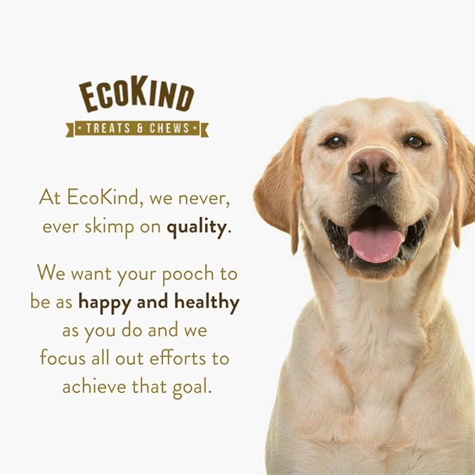 EcoKind Pet Treats Jumbo (6-8 inches Each) Cow Ear Dog Treats - 100% All-Natural Beef Dog Chews - Promotes Dental Health - Durable & Long-Lasting, Free Range Grass Fed Cattle (200 Ears)
