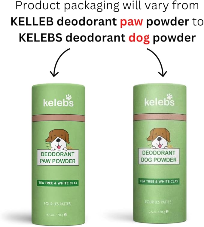 Dog Dry Shampoo for Smelly Dogs | Waterless Dry Dog Shampoo Powder | Anti Itch Shampoo for Dogs | Skin Ear & Paw | Tea Tree Oil | Talc Free with Organic White Clay Vegan | No Plastic