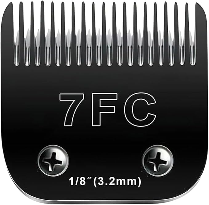 7FC Blades Dog Grooming Blades Compatible with Andis Dog Clippers Blades,Dog Clipper Blades Compatible with Oster A5,Wahl km10 Dog Clippers,Stainless-Steel Blade Sharp