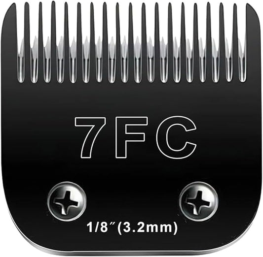 7FC Blades Dog Grooming Blades Compatible with Andis Dog Clippers Blades,Dog Clipper Blades Compatible with Oster A5,Wahl km10 Dog Clippers,Stainless-Steel Blade Sharp