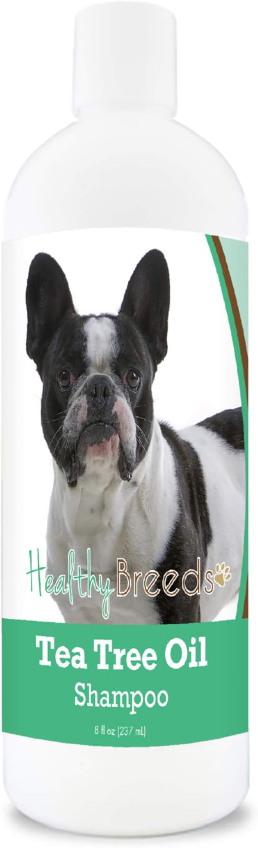 Healthy Breeds French Bulldog Tea Tree Oil Shampoo – Formulated for Dry, Irritated Skin – Reduce Dandruff – Wintergreen Scent – 8 oz