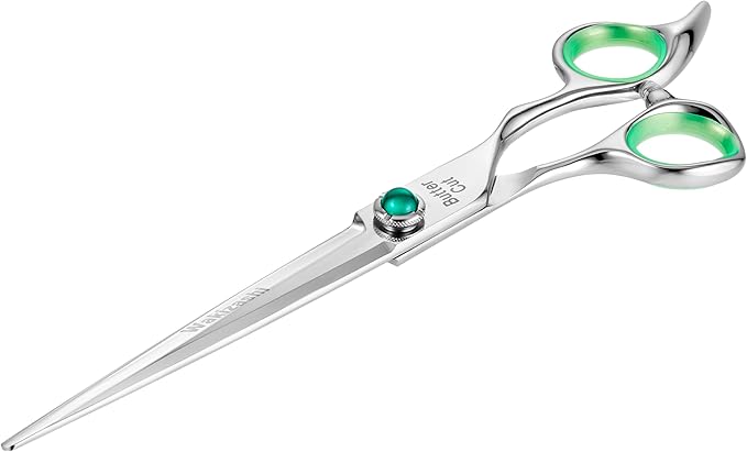 Geib Buttercut 8.5 inch Straight Dog Grooming Scissors, Wakizashi Professional Pet Grooming Stainless Steel Shears