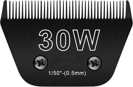 30W Wide Blades for Dog Grooming Blades Compatible with Andis Dog Clippers Blades,Dog Clipper Blades Compatible with Oster A5,Wahl km10 Dog Clippers,Stainless-Steel Blade Sharp