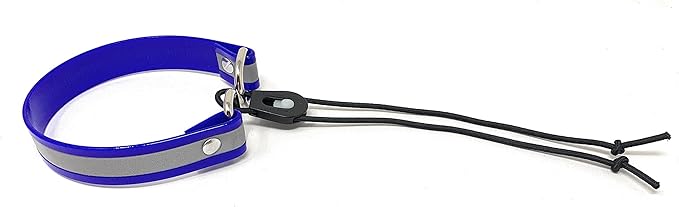 Sparky Pet Co - Surefit ECollar Replacement GPS Strap - Bungee Dog Collar - Waterproof - Adjustable - Nexus Wheel Lock - for Electronic Training & Invisible Fence Systems - 3/4" (Reflective Blue)