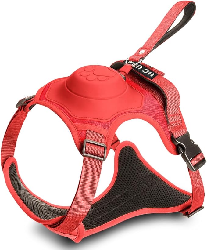 H C USA No Pull Dog Harness with Dog Leash Retractable – Adjustable Dog Harness for Large Dogs with Integrated Leash - Dog Harness and Leash Set with Anti Slip Soft Handle – Comfortable and Safe