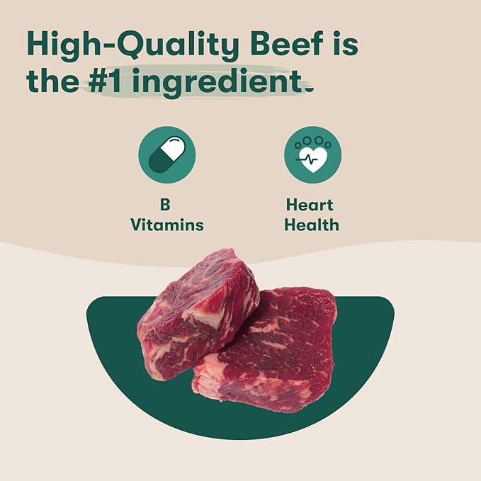 Jinx Tenders Beef Jerky Dog Treats, All Natural Ingredients, Soft and Chewy, Low-Calorie, Slow-Smoked Beef & Liver, No Fillers, 5oz, 6 Pack