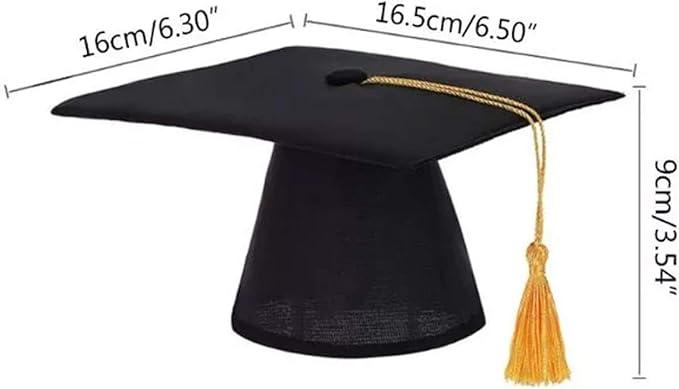 BinaryABC Pet Graduation Caps Dog Graduation Hats with Yellow Tassel,Dogs Cats Graduation Costume Accessory