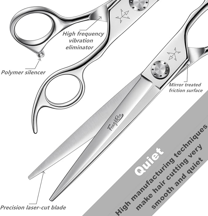 High-end Professional Dog Grooming Scissors Pet Grooming Shears 7.5 Inches Extremely Very Sharp Made Of Advanced Stainless Steel Alloy By Hand For Dog Cat And Horse Breeder