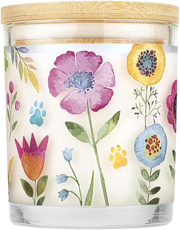 Pet House 9 oz Wildflowers Scented Pet Odor Candle, Clean Burning, Long Lasting, Plant Based Spring, Summer Scented Soy Candles, 60 Hour Burn Time, Pack of 2